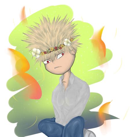 Bakugou Flower Crown By Simcrafter On Deviantart