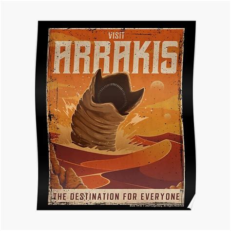 Arrakis Retro Vintage Tourism Decal Poster For Sale By B Cubed Shirts