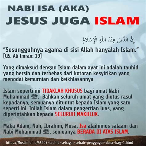 Nabi Isa Aka Jesus Juga Islam
