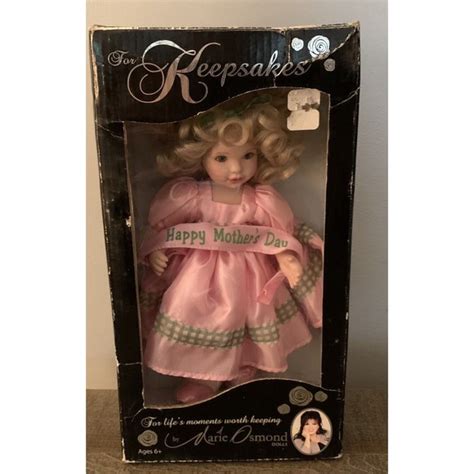 marie osmond toys marie osmond doll 208 happy mothers day doll keepsakes blonde pink dress