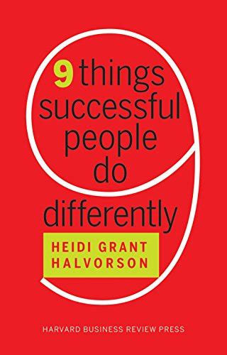 Nine Things Successful People Do Differently Ebook Halvorson Heidi
