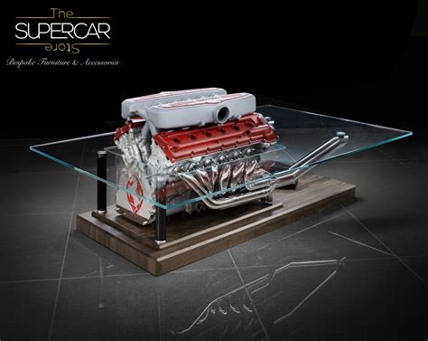 Ferrari 599 Gtb V12 Engine Coffee Table By The Supercar Store