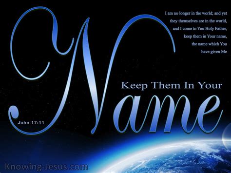 John 1711 Keep Them In Your Name Blue