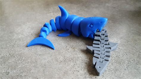 3d Printable Articulated Shark By Mcgybeer