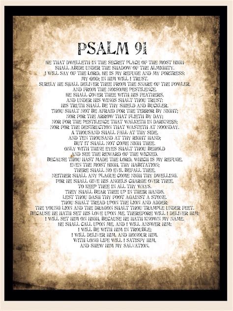 Psalm Poster Printable Pdf Reward Psalm Prayer Card Wall Decor