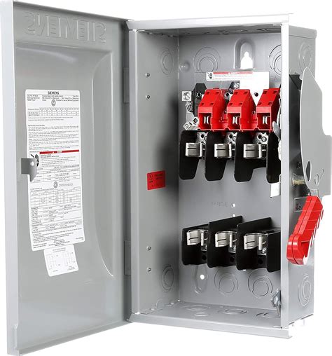 Siemens Hf362 60 Amp 3 Pole 600 Volt 3 Wire Fused Heavy Duty Safety