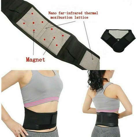 Magnetic Lower Back Pain Self Heating Support Belt Lumbar Brace Strap