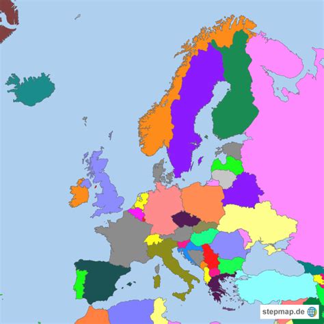 Stepmap Europa Landkarte Für Europa