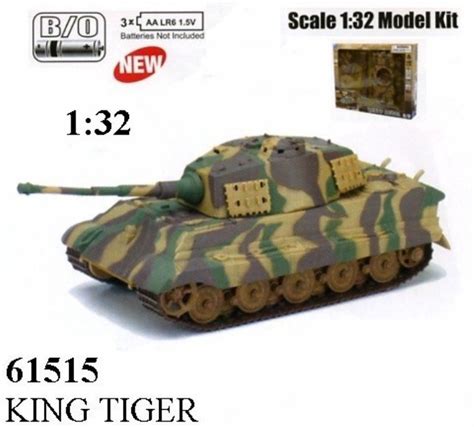 New Ray 132nd Scale Wwii German King Tiger Tank Battery Operated