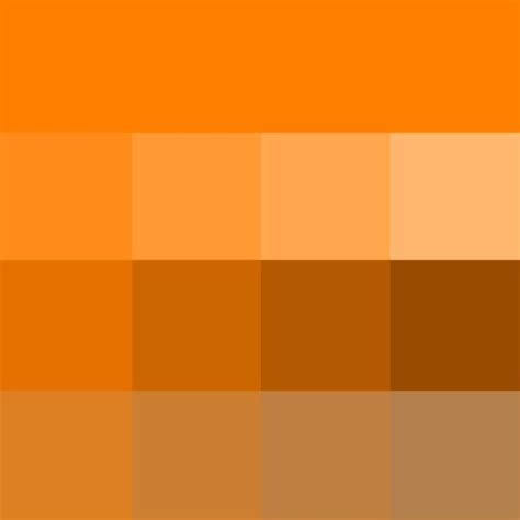 Orange Hue Tints Shades And Tones Hue Pure Color With Tints Hue