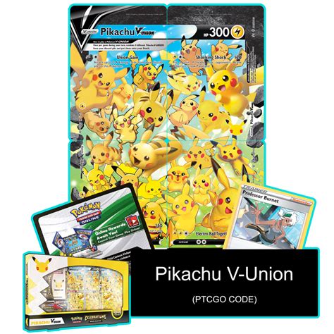Pikachu V Union Celebrations Special Collection Pokemon Tcg Live C