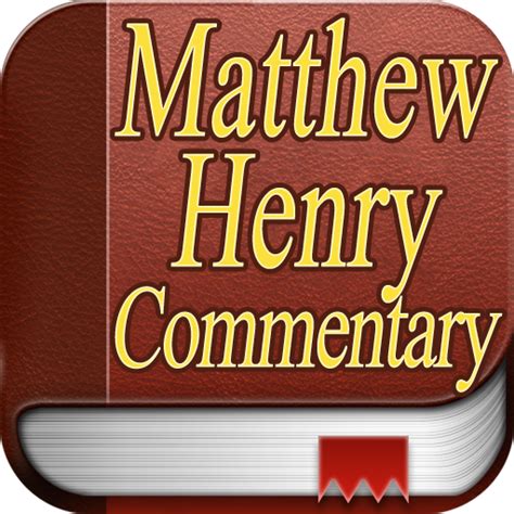 Matthew Henry Complete Commentary Appstore For Android