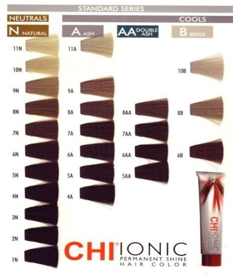 Chi Shine Shades Color Chart