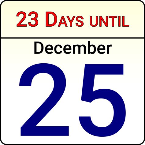 Christmas Countdown Calendar Vector Clipart Image Free Stock Photo