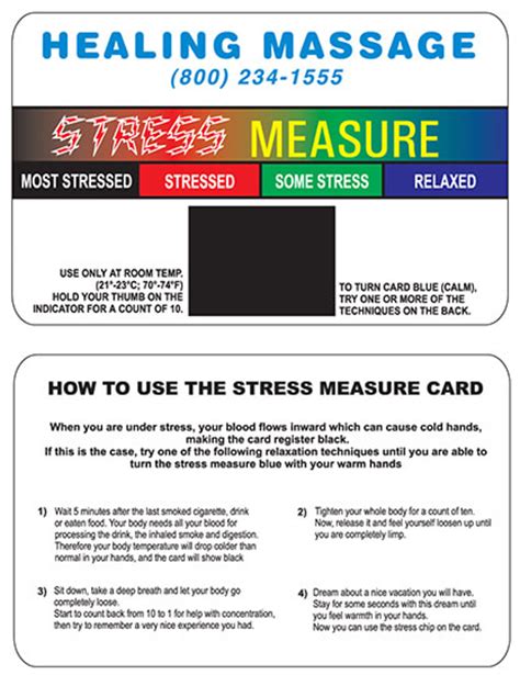 the stress card is a card these kids get when they go through basic training. Stress Measurement/Management Card