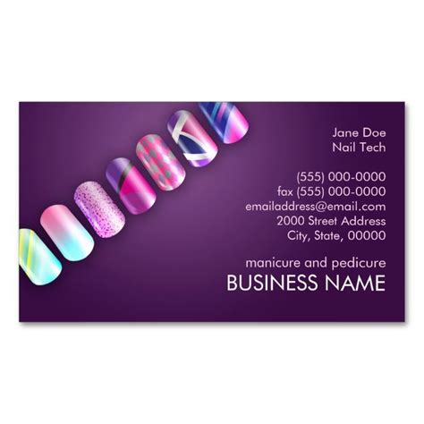 Personalize it with photos & text or purchase as is! 1938 best images about Nail Technician Business Cards on Pinterest | Business card templates ...