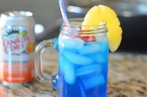 The Mandarin Malibu Blue Recipe Yummly Recipe Alcohol Drink
