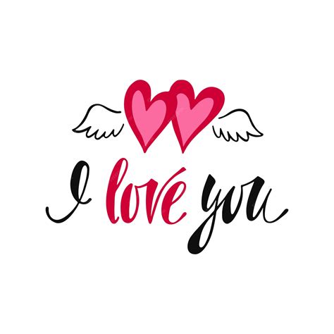 Eu Te Amo Frase Romântica Para O Dia Dos Namorados Com Coração Com Asas Confissão De Amor