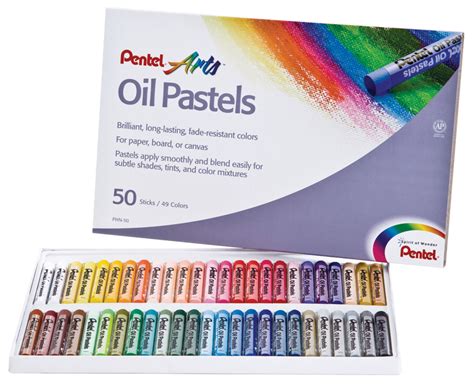 Pentel Oil Pastel 50 Color Set