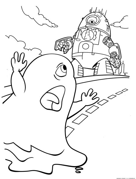 Раскраска БОБ и робот Раскраски из мультфильма Монстры против