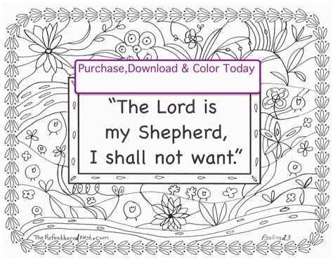 The Lord Is My Shepherd Free Printable Printable Templates