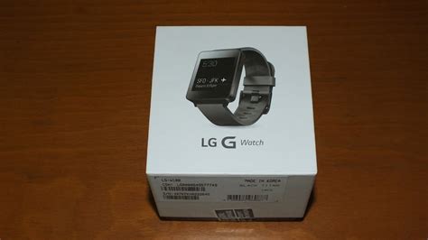 Lg G Watch W100 Unboxing Ro Youtube