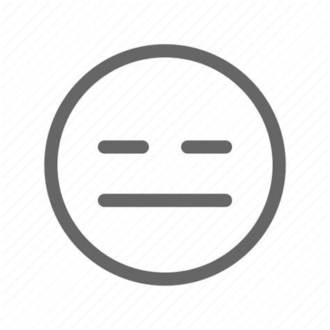 Emoji Emotion Expressionless Smiley Icon Download On Iconfinder