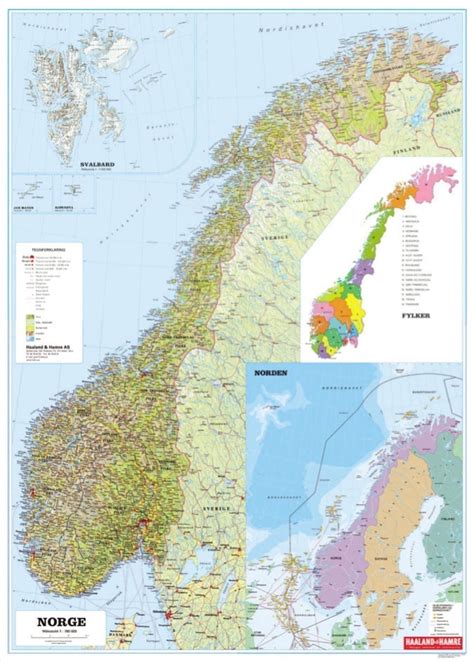 Grensen mot russland på storskog er bare en av mange grenseoverganger i norge. Norgeskart papir klebet på lær 160 x 225cm - Incentives.no