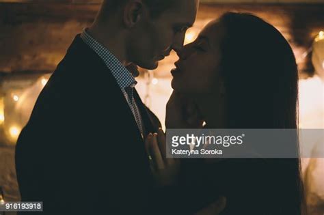 Caucasian Couple Rubbing Noses Bildbanksbilder Getty Images