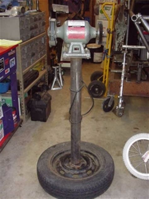 Building a grinder stand for a new bench grinder (or what to do with one wheel hub) i bought a new delta bench grinder but am. Homemade Bench Grinder Stand - HomemadeTools.net