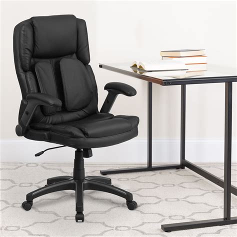 Flash Furniture Extreme Comfort High Back Black Leathersoft Executive Swivel Ergonomic Office