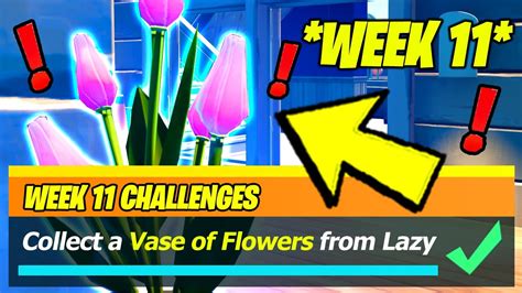 Collect A Vase Of Flowers From Lazy Lake Fortnite Week 11 Legendary