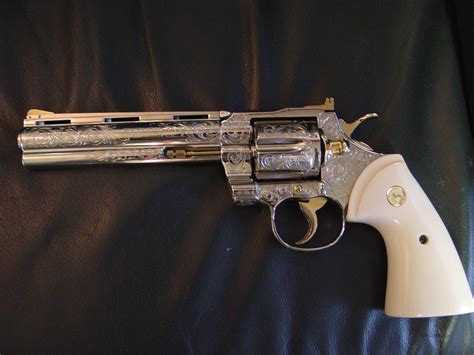 Colt Python 6 Restoredpolished Nickelmaster For Sale