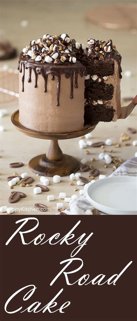 Are you finding cakes for mother's day? Easy Rocky Road Cake to make for your mom on Mother's day ...