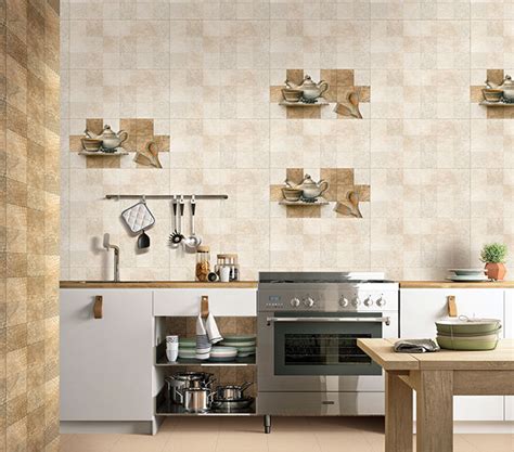 Evoque Kitchen Highlighter Digital 30x60 Cm Wall Tiles Satin Matt