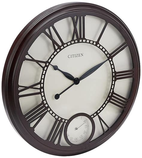 Buy Citizen Clocks Citizen Cc2060 Gallery Wall Clock Dark Brown Online