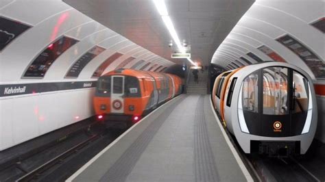 New Trains Unveiled For Glasgow Subway System Bbc News