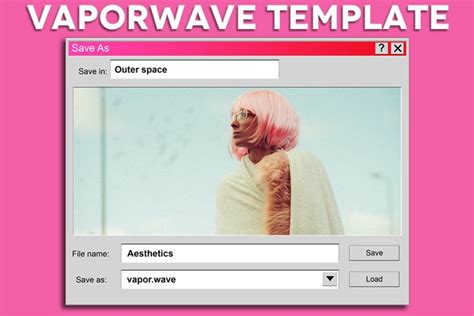 Vaporwave Photo Template