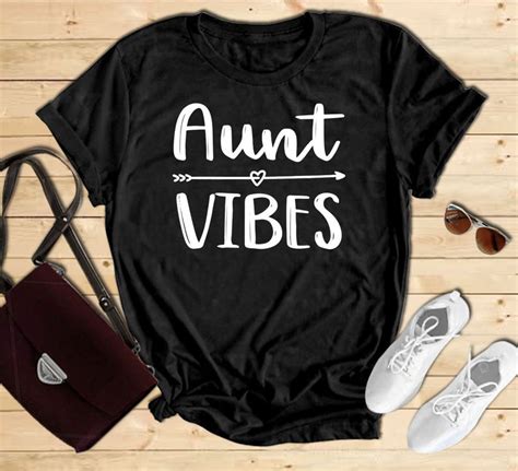 Aunt Vibes Shirt Aunt Vibes T Aunt Vibes T Shirt Aunt Etsy