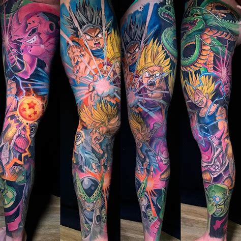 No surprise, there are many dragon ball tattoos. Scale and bright - the new school tattoo by Derek Turcotte ...