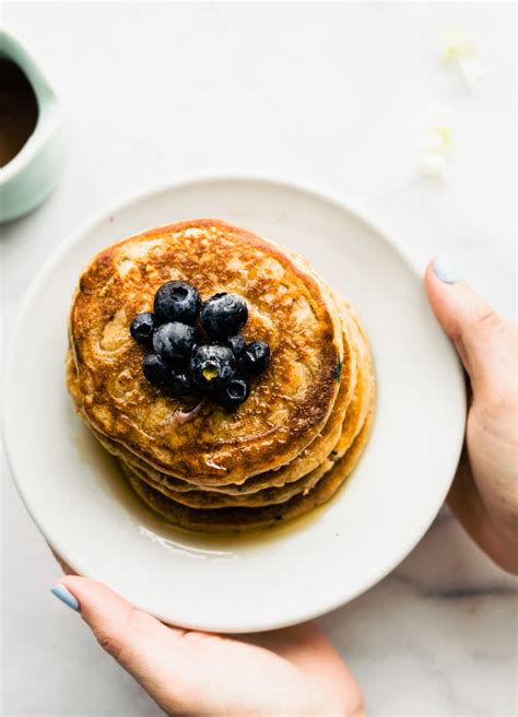 Blueberry Vegan Protein Pancakes Cotter Crunch