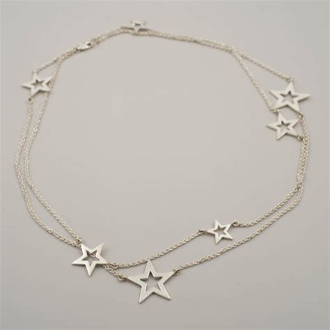 Sterling Silver Star Necklace By Daniel Musselwhite Jewellery