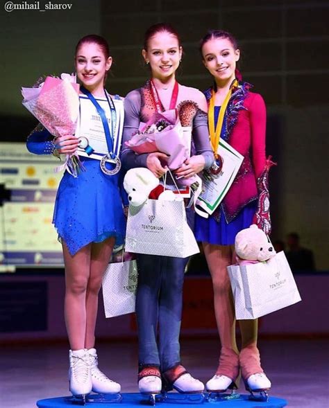 Alena Kostornaia Alexandra Trusova Anna Shcherbakova At The 2019