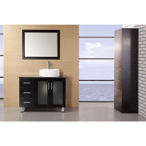 It usually has small legs that allow underneath cleaning without any inconvenience. Design Element Seabright 39" Single Sink Modern Bathroom ...