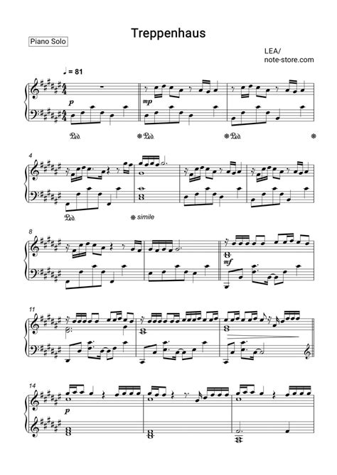Смотреть видео про lea treppenhaus. Lea - Treppenhaus notas para el fortepiano descargar para ...