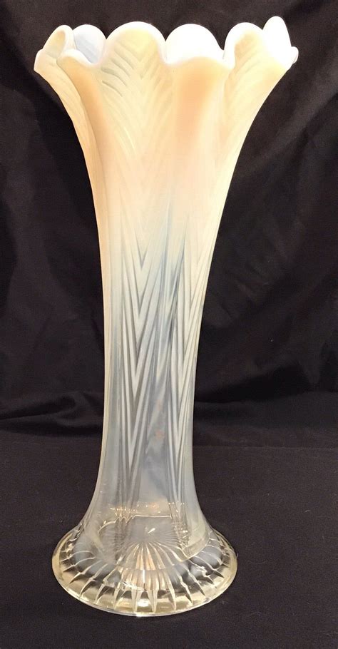 Excited To Share This Item From My Etsy Shop 1910 S Fenton Iridescent White Flute Vase White