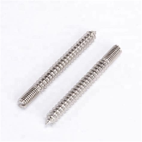 High Precision Odm Factory Zinc Plated Double Sided Wood Screws