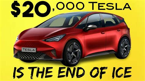 This Cheapest 20k Tesla Model Will End The Ice Cars 1000 Youtube