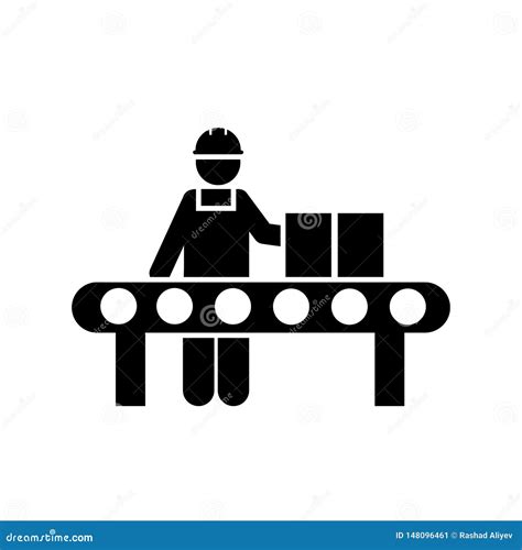 Job Conveyor Production Factory Icon Element Of Manufacturing Icon