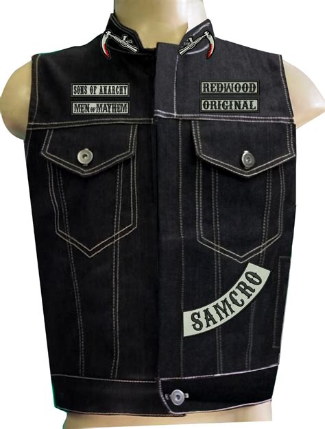 Patch Bordado Sons Of Anarchy Colete Jeans R 22990 Em Mercado Livre